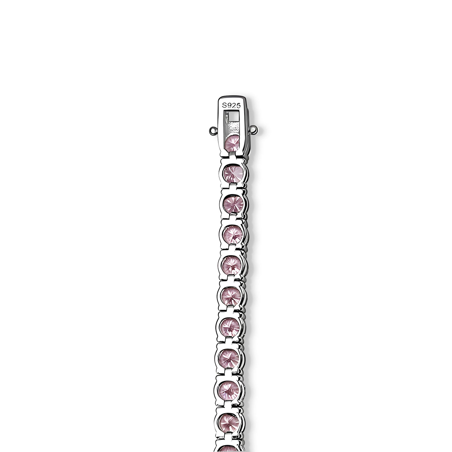 Tennisarmband – Silver / Pink 5MM