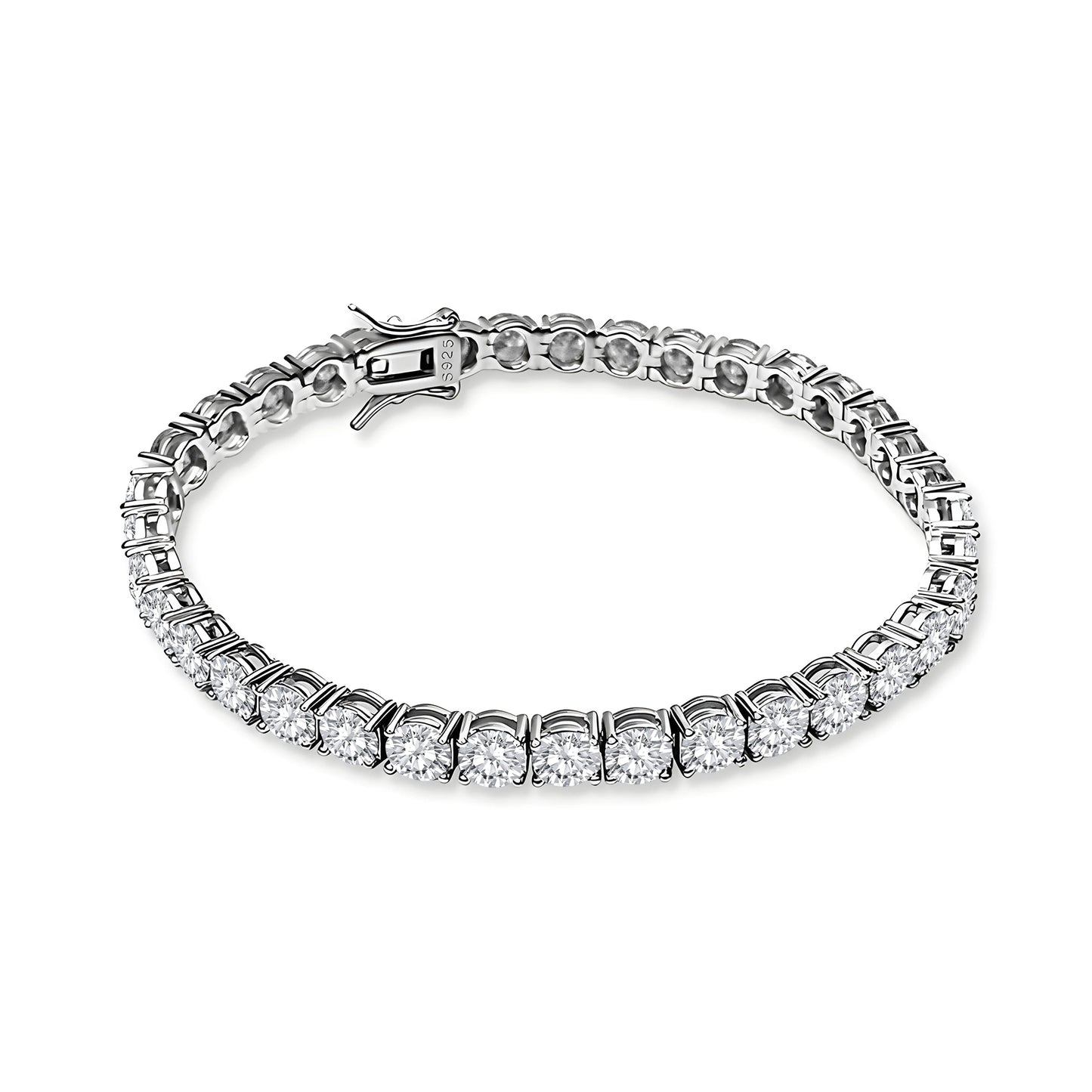 Tennis armband Clear/silver 5MM