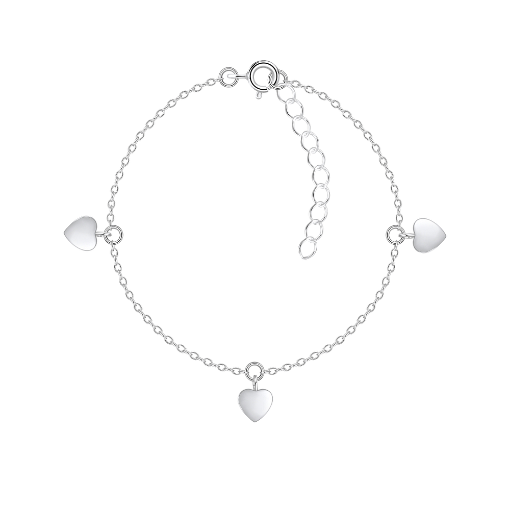Silver Hjärta Armband