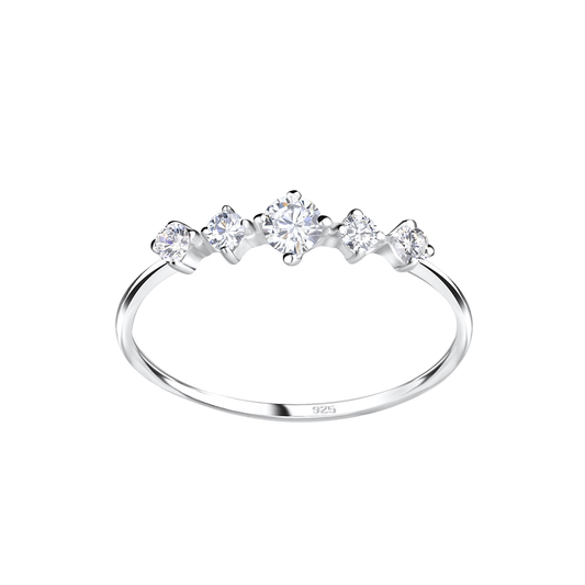 Silver Pärlande Ring