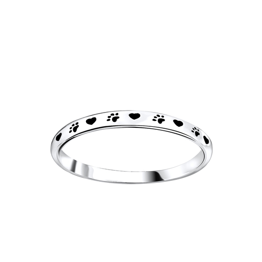 Silver Hundtass ring