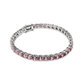Tennisarmband – Silver / Pink 5MM
